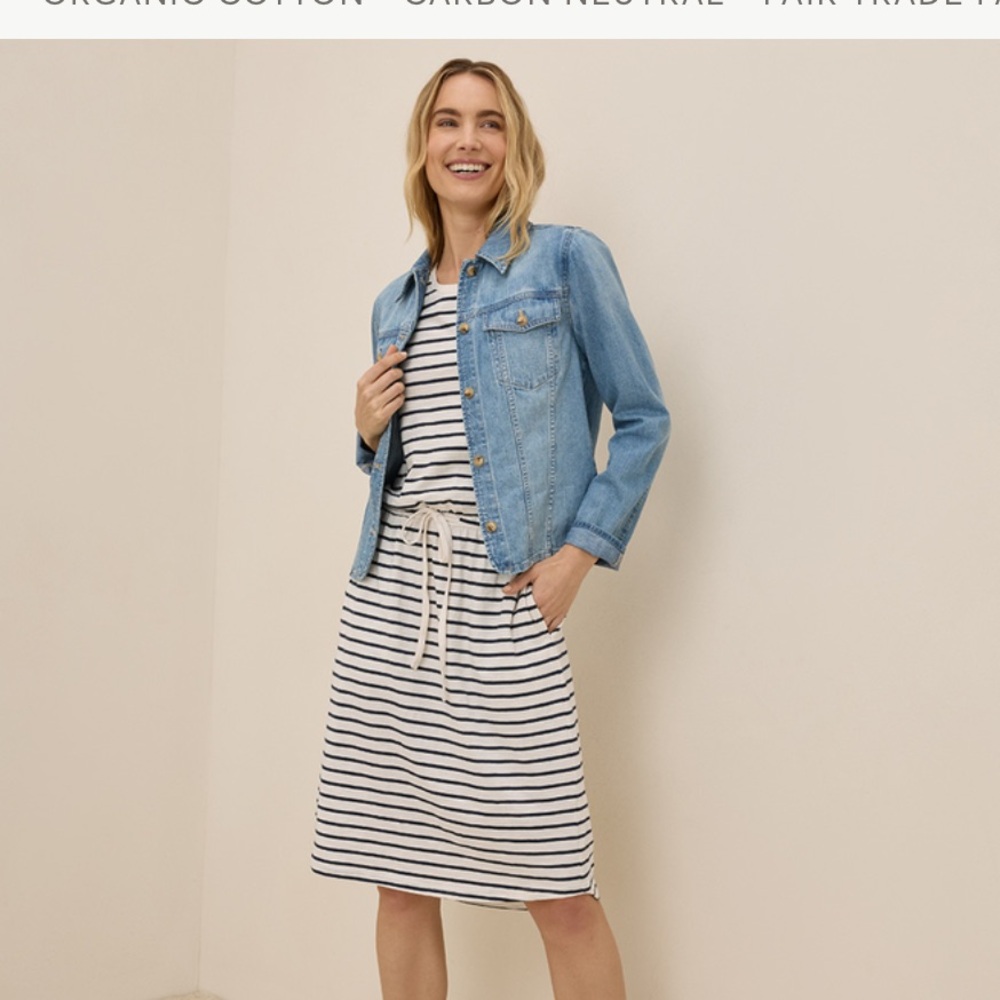PACT 100% Organic Cotton Slub Weekend Dress-NWT! Size small